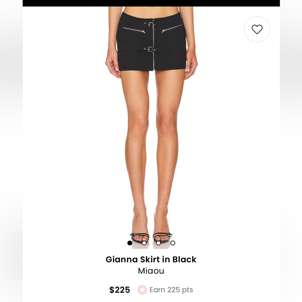 NWT Miaou Black Gianna Skirt